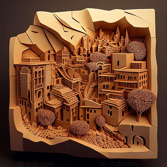 3D мадэль Джуния в Ливане (STL)